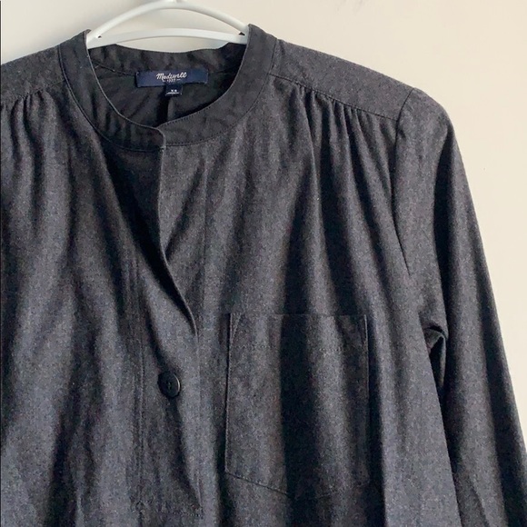 Gray Flannel Latitude Shirt Dress (wool blended) - Picture 7 of 9